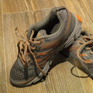 Boys tennis shoes. Worn one.